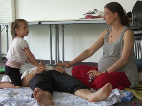 Massage parent-enfant